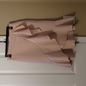 Women's soft pink pencil skirt